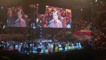 Wakil Presiden Muhammad Jusuf Kalla di acara Ignition, Jakarta, 18 Agustus 2019