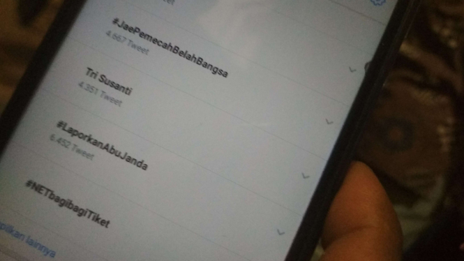Tri Susanti masuk trending topic
