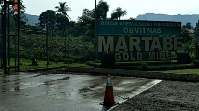 Tambang Emas Martabe di Tapanuli Selatan, Sumut.