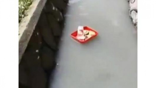 Ilustrasi floating breakfast.