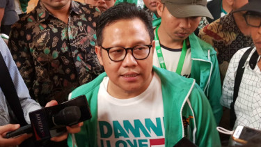Ketum PKB Muhaimin Iskandar atau Cak Imin di Muktamar PKB
