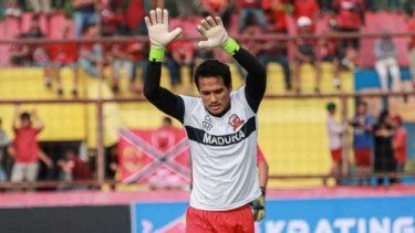 Penjaga gawang Madura United, Muhammad Ridho Djazulie