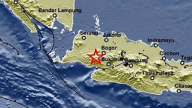 Lokasi gempa Bogor