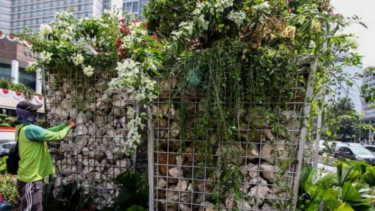 Pemasangan instalasi gabion