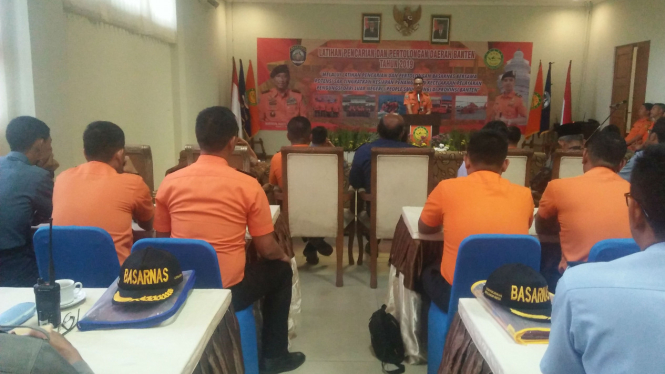 Pelatihan Basarnas di Banten.
