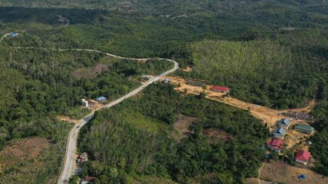 Lokasi Kecamatan Sepaku di Kabupaten Penajam Paser Utara.  Sepaku dan Samboja,  Kutai Kartanegara, akan menjadi lokasi ibu kota baru Indonesia. 