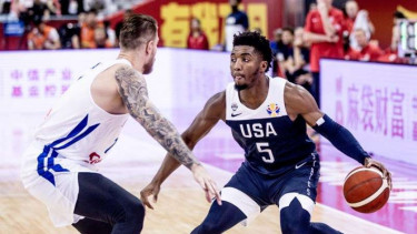 Pertandingan Piala Dunia Basket 2019 antara Republik Ceko kontra Amerika Serikat