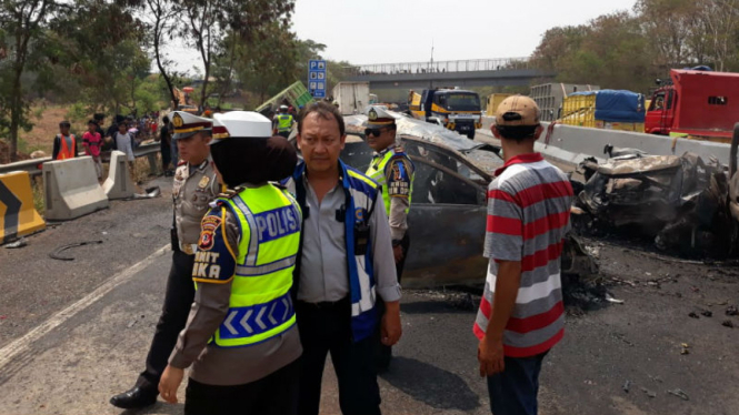 Kecelakaan beruntutun di Tol Cipularang, Senin 2 September 2019