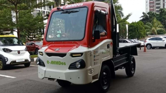 AMMDes yang kini dibuat menggunakan motor listrik sebagai penggeraknya