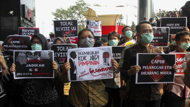 Pegawai KPK Tolak Revisi UU KPK