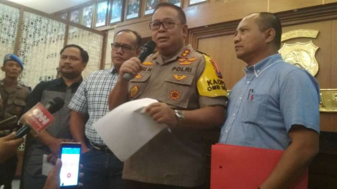 Kapolda Jatim Irjen Pol Luki Hermawan di Markas Polda Jatim, Surabaya.