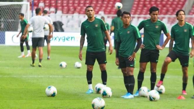 Timnas Indonesia Latihan Jelang Lawan Thailand