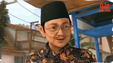 BJ Habibie di animasi Adit Sopo Jarwo