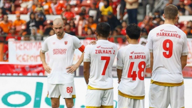 Para pemain PSM Makassar. 