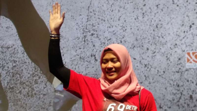 Atlet panjat tebing Indonesia, Aries Susanti Rahayu.