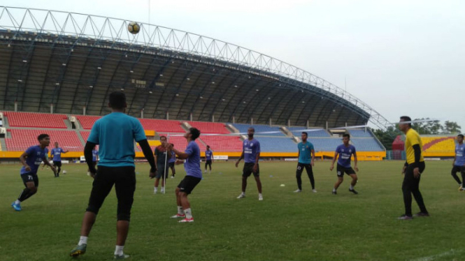 Skuat Sriwijaya FC saat berlatih