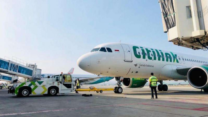 Pesawat maskapai Citilink (foto ilustrasi).
