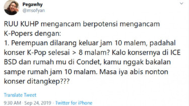 Cuitan warganet di Twitter