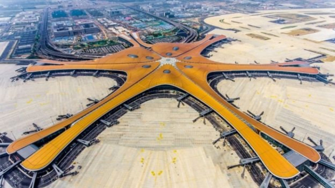 Bandara Daxing pada Juni 2019. - AFP
