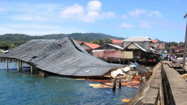 ilustrasi gempa Ambon.