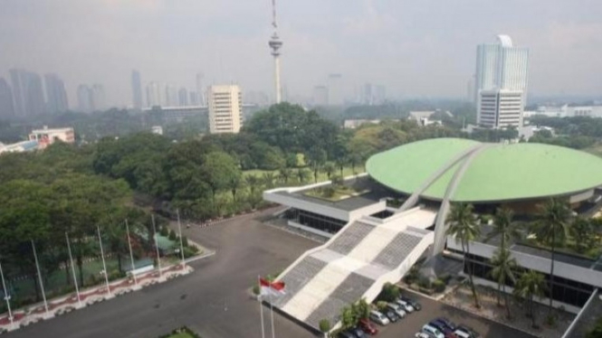 Gedung DPR dari atas