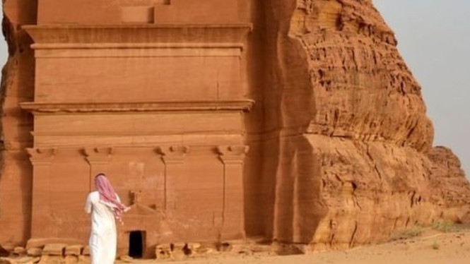 Makam Qasr al-Farid di Madain Saleh adalah Situs Warisan Budaya Dunia Unesco. - Getty Images