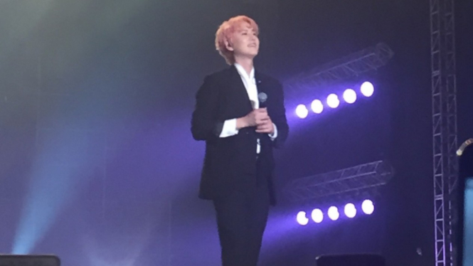 Super Junior Kyuhyun di Super K-Pop Festival Indonesia