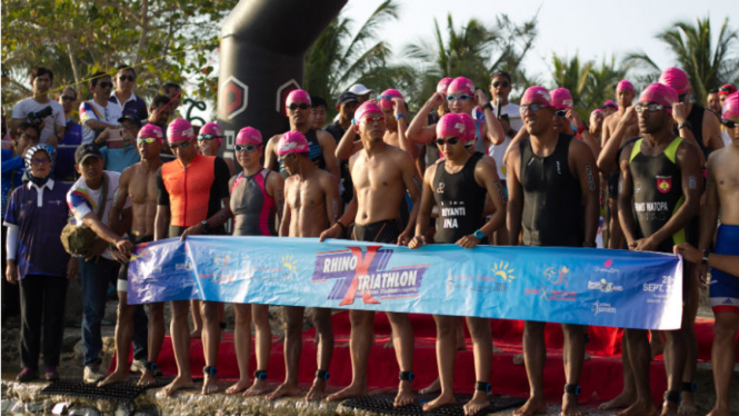 Para peserta Rhino X Triathlon