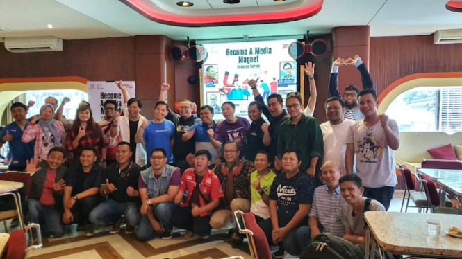 Pelatihan jurnalistik “Become A Media Magnet”, Sabtu (28/9). 