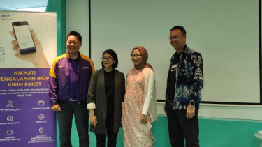 Konferensi pers startup logistik Paxel dan Provetic