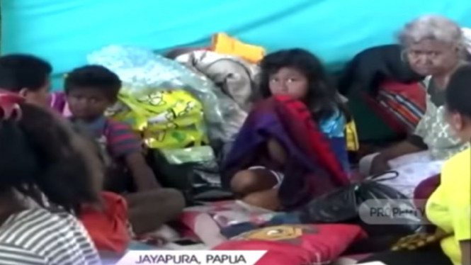 Pengungsi Wamena di Jayapura