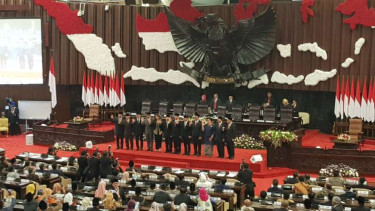 Pimpinan MPR periode 2019-2024.