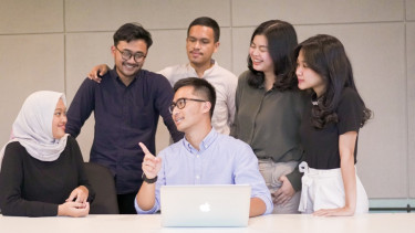 Ilustrasi tim kerja.