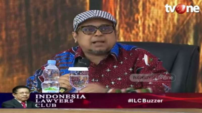 Ustaz Haikal Hassan atau Babe Haikal dalam program ILC tvOne.