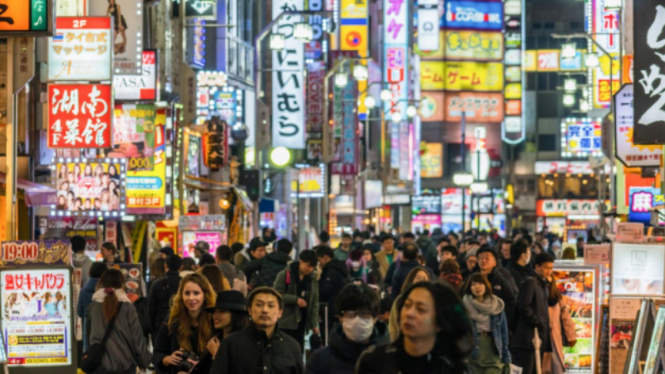 Ilustrasi Tokyo, Jepang.
