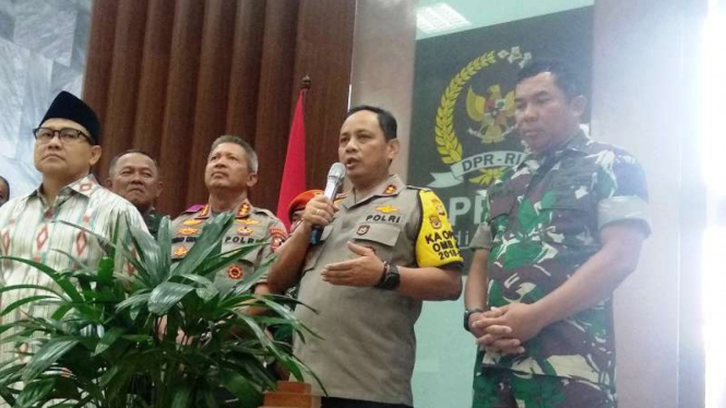 Kapolda Metro Jaya Irjen Pol Gatot Eddy bersama Pangdam Jaya Mayjen Eko Margiyon