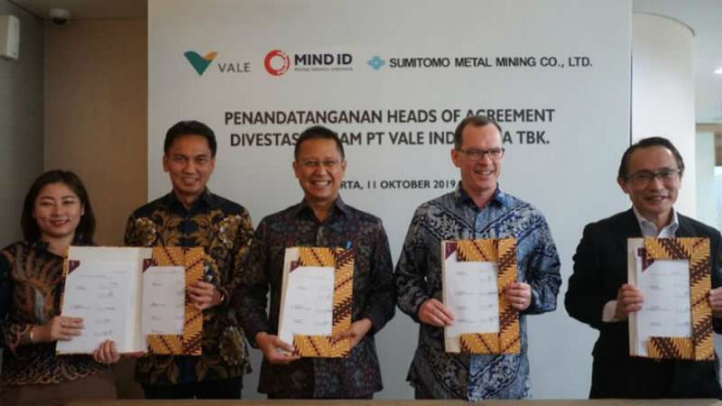Holding pertambangan caplok saham Vale.