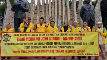 Alumni UI mendeklarasikan diri sebagai kelompok antijokowi.