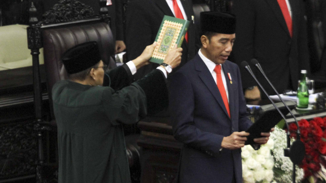 Pelantikan Presiden Jokowi dan Wakil Presiden KH.Ma'ruf Amin