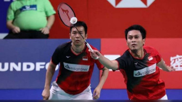 Ganda putra Indonesia, Hendra Setiawan/Mohammad Ahsan.