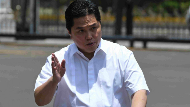 Pengusaha Erick Thohir datangi Istana dengan kemeja putih