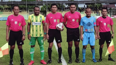 Pertandingan PSBS Biak vs Martapura FC