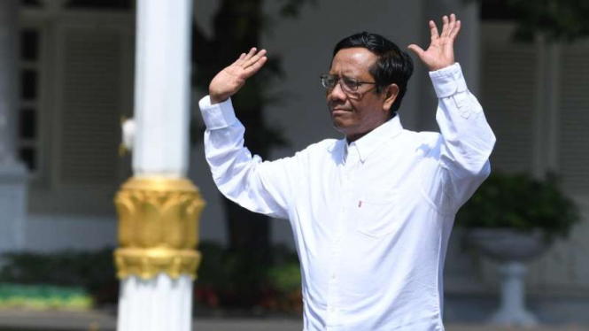 Mahfud MD datang ke Istana Kepresidenan Jakarta