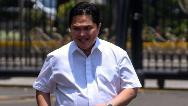 Erick Thohir datang ke Istana Kepresidenan Jakarta
