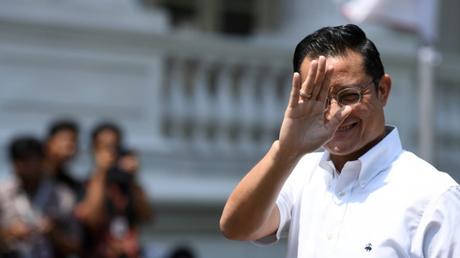 Juliari Batubara datang ke Istana Kepresidenan Jakarta