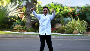 Johnny G Plate di Istana Kepresidenan Jakarta