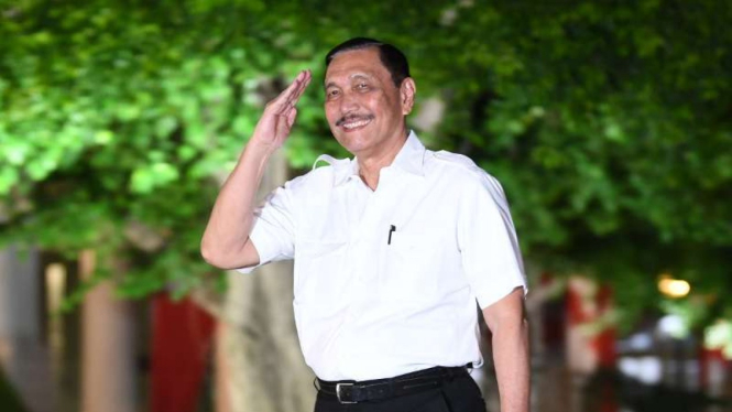 Luhut Binsar Pandjaitan di Istana Kepresidenan Jakarta, Selasa 22 Oktober 2019