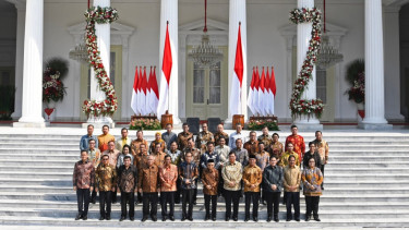 Jokowi dan Menteri di Kabinet Indonesia Maju