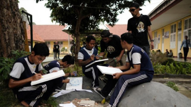 Peringatan Hari Sumpah Pemuda di Lapas anak pria Tanggerang 