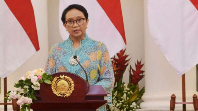 Pidato Menlu Retno Marsudi soal polugri